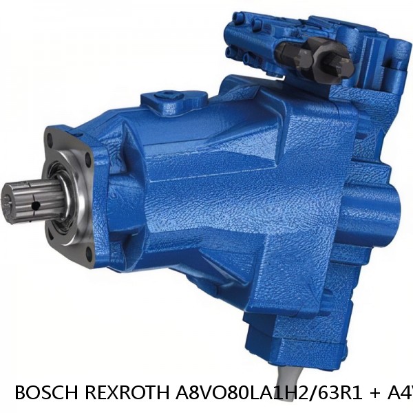 A8VO80LA1H2/63R1 + A4VG40DE4DT1/32R BOSCH REXROTH A8VO Variable Displacement Pumps #1 image